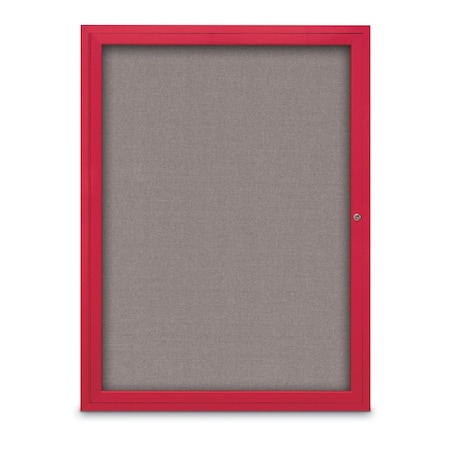 United Visual Products Slim Enclosed Corkboard, 18"x24", Bronze Alum Frame/Cork UVEB1824-BRONZE-CORK